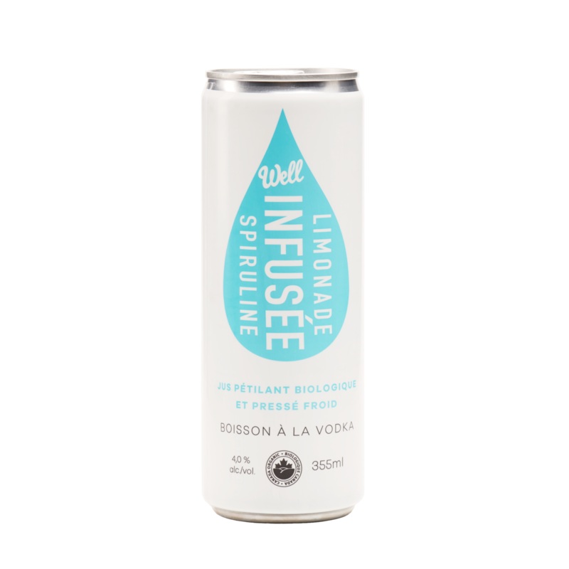 WELL JUICE VODKA LEMONADE SPIRULINA SINGLE CAN 355 ML