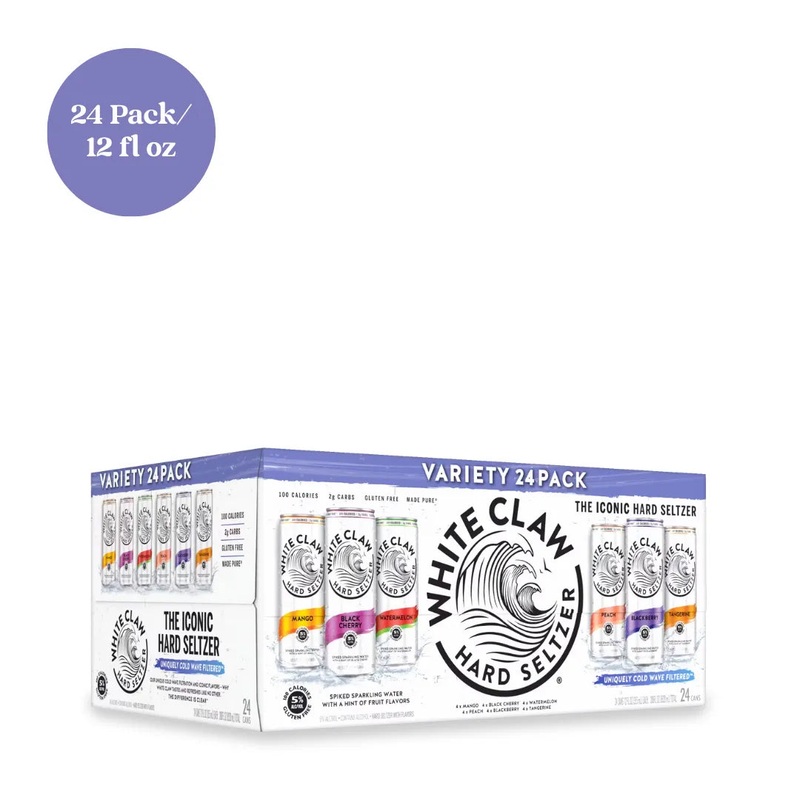White Claw Hard Seltzer Variety Hard Seltzer 24pk 12 fl oz Cans