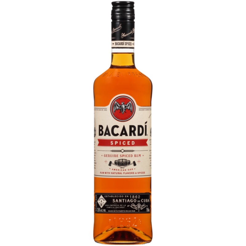 BACARDI SPICED RUM AMERICAN OAK 70 750ML 750ML