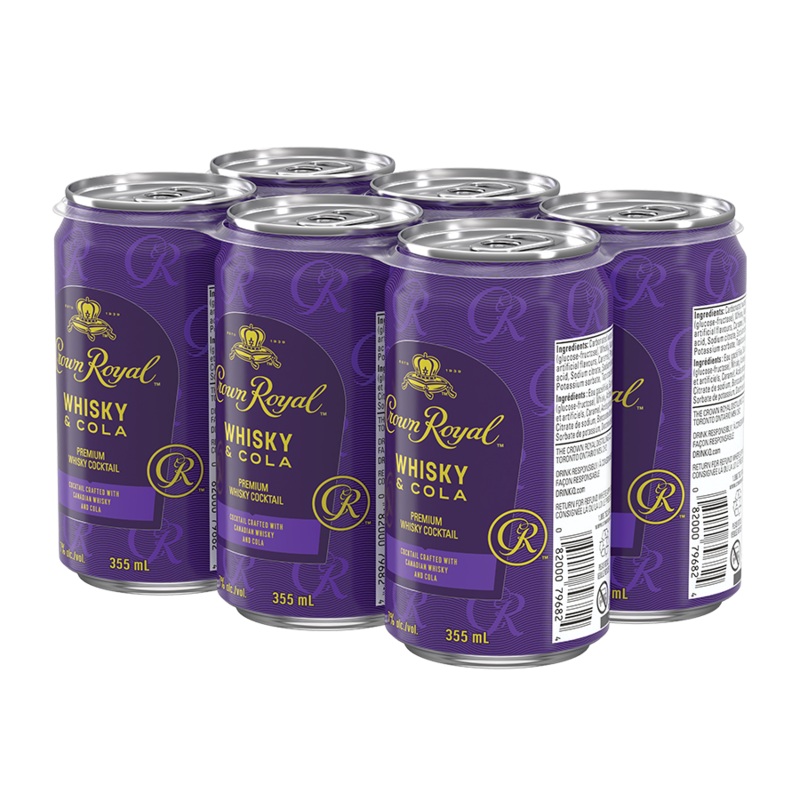 CROWN ROYAL WHISKY & COLA 355ML 6PK CAN @ St. Albert [1030093] 2130 ml