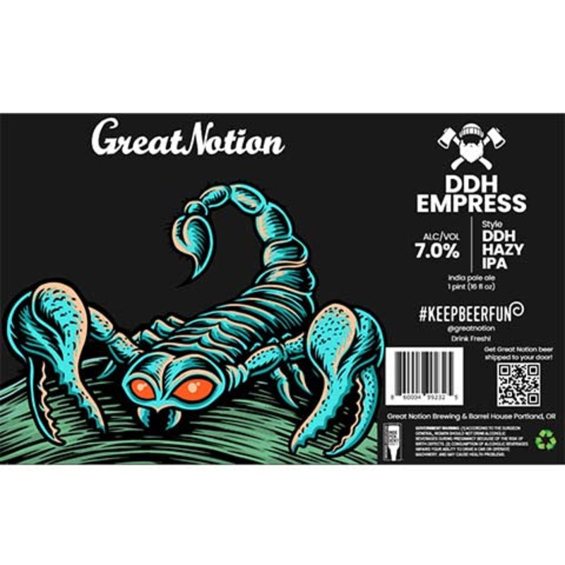 Great Notion DDH Empress Hazy IPA 16OZ SINGLE CAN