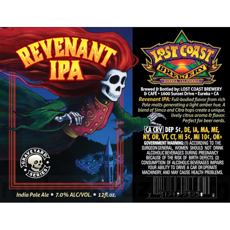 LOST COAST REVENANT IPA 4/6PK 12 oz (24)