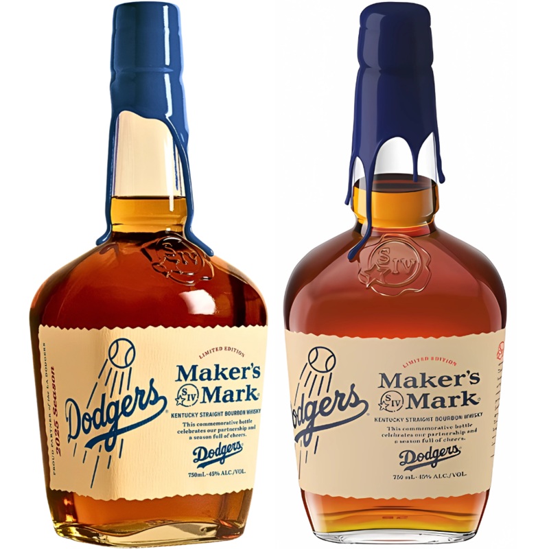 Maker’s Mark Los Angeles Dodgers 2025 Limited Edition Kentucky Straight Bourbon Whiskey
