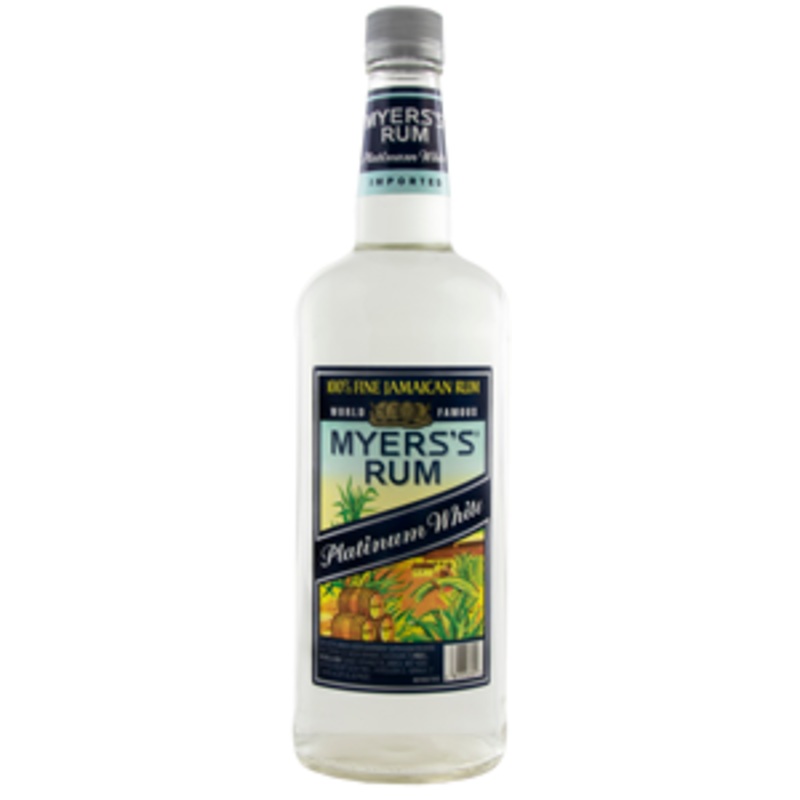 Myers’s Platinum White Jamaican Rum 1 Liter Bottle