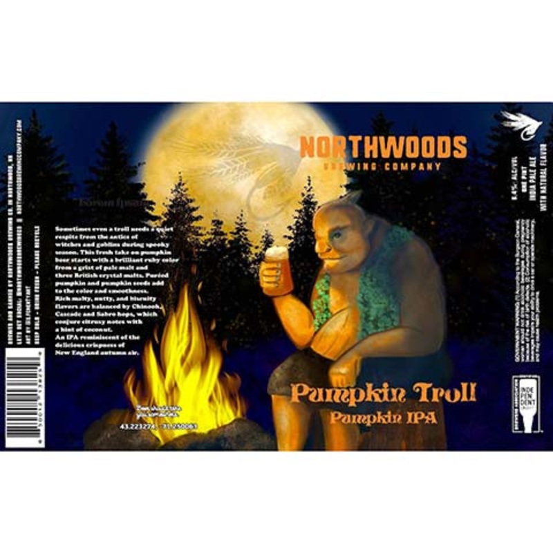 Northwoods Pumpkin Troll Pumpkin IPA 16OZ SINGLE CAN