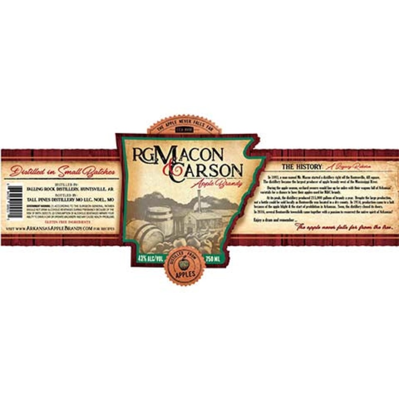 RG Macon & Carson Apple Brandy 750ML BTL