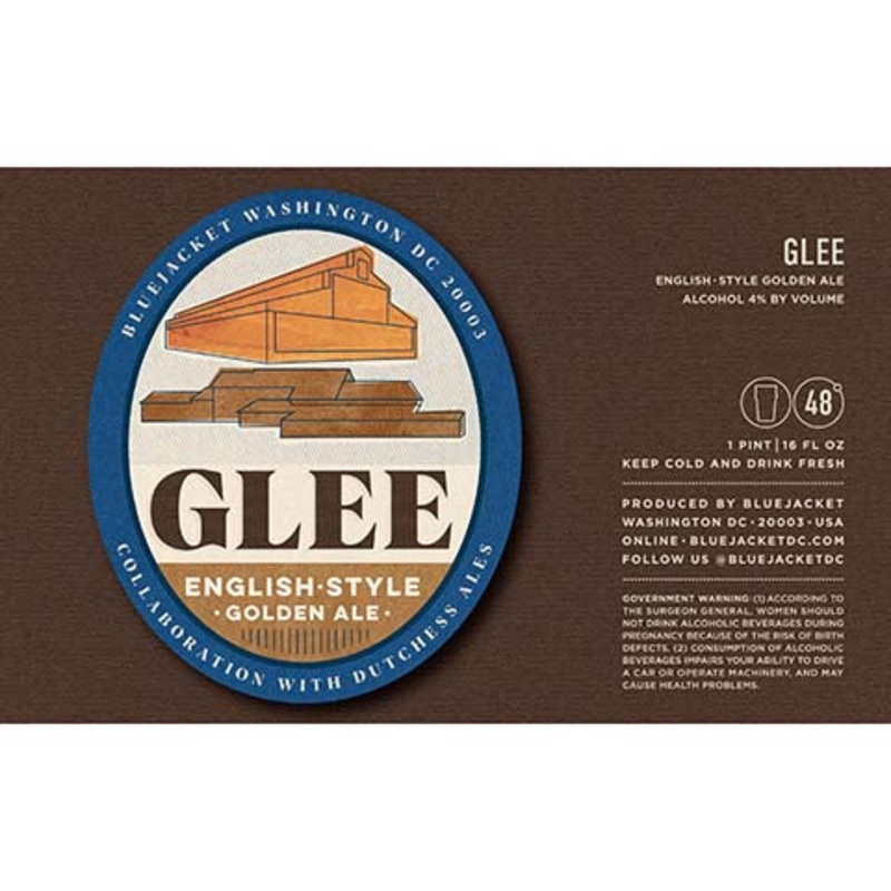 Bluejacket Glee Golden Ale 16OZ SINGLE CAN
