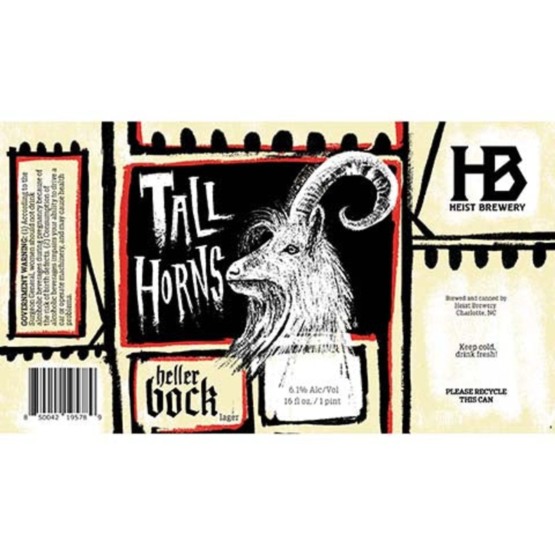 Heist Tall Horns Hellerbock Lager 16OZ SINGLE CAN