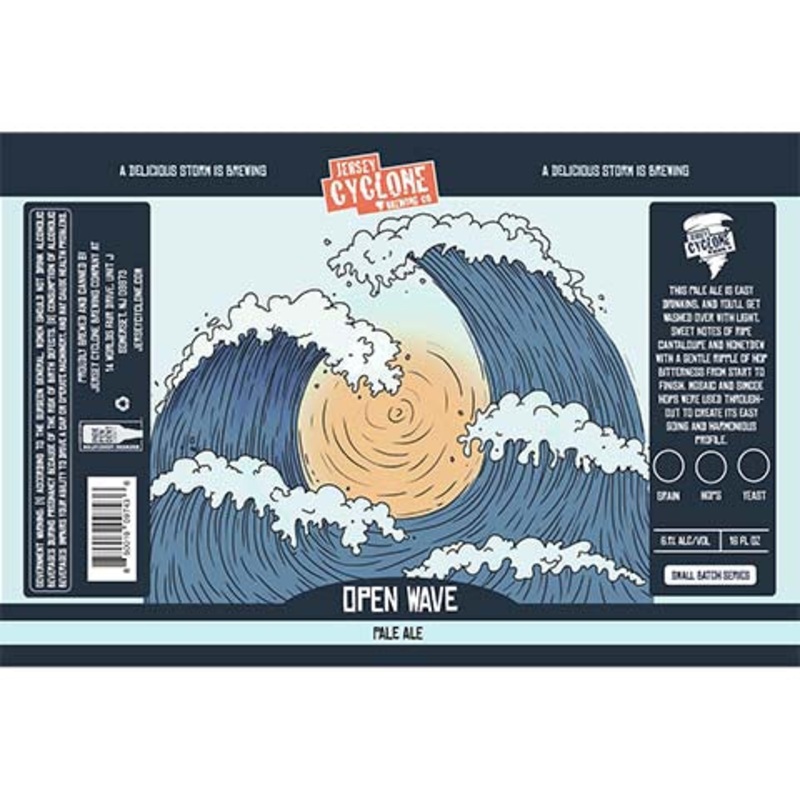 Jersey Cyclone Open Wave Pale Ale 16OZ SINGLE CAN