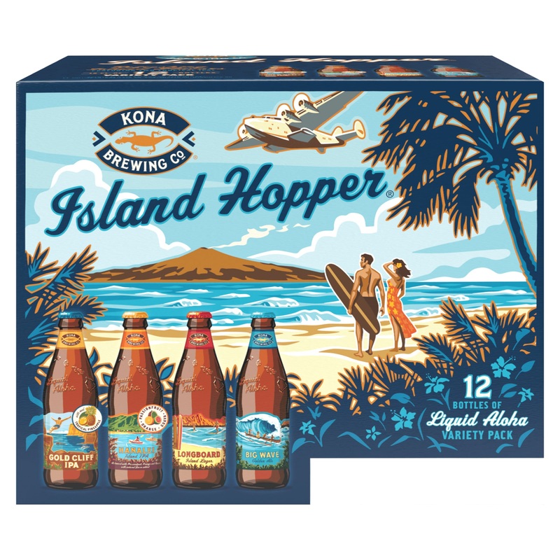 Kona Island Hopper Variety Pack 2x 12 Pack (12 oz Bottles)