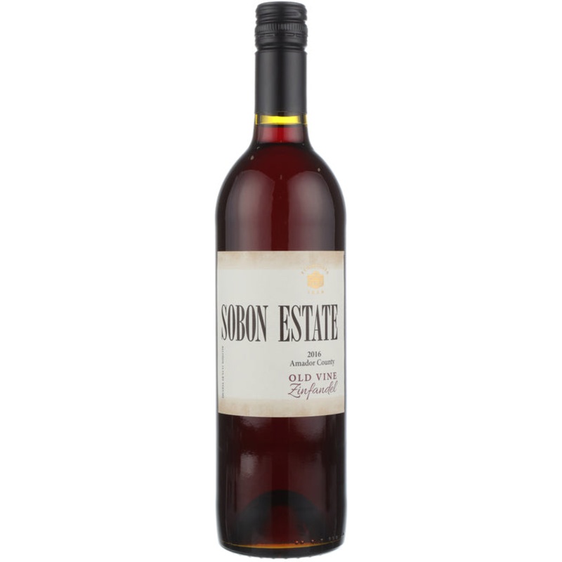 SOBON ESTATE ZINFANDEL OLD VINE AMADOR COUNTY 2020 750ML 750ML