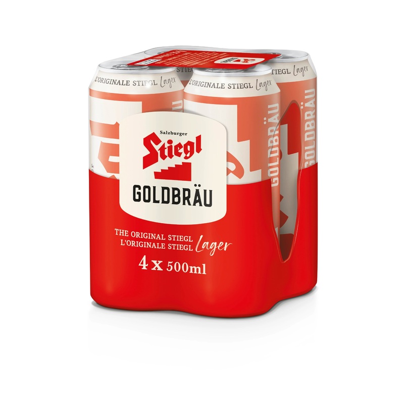 STIEGL GOLDBRAU LAGER 500ML 4PK CAN @ Township [1039605] 2000 ml