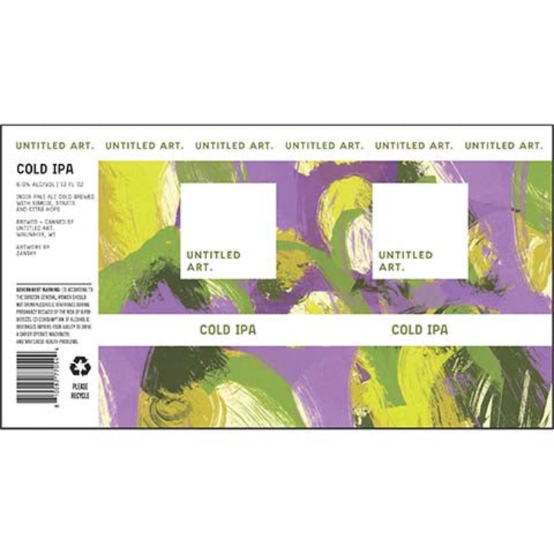 Untitled Art Cold IPA 12OZ SINGLE CAN