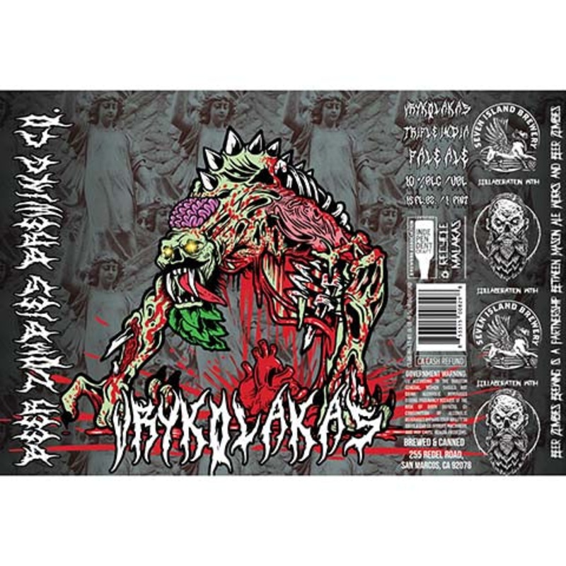 Beer Zombies Vrykolakas TIPA 16OZ SINGLE CAN