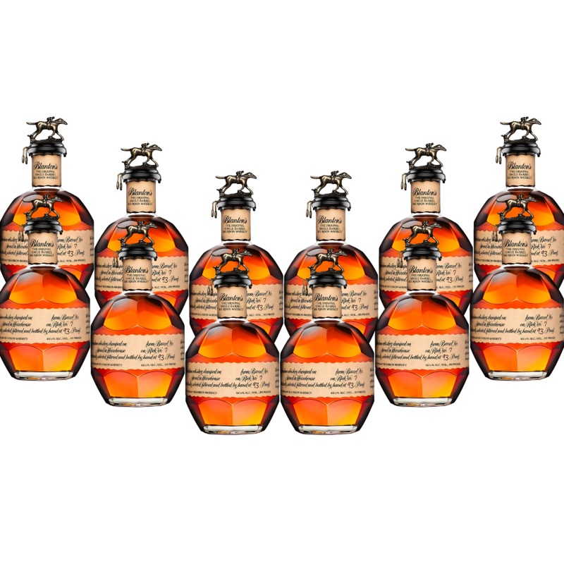 Blanton’s Original Single Barrel Bourbon 750ml 12 Pack