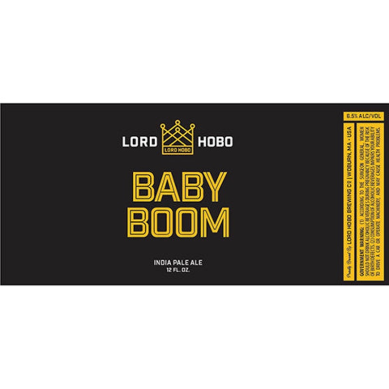 Lord Hobo Baby Boom IPA 12OZ SINGLE CAN