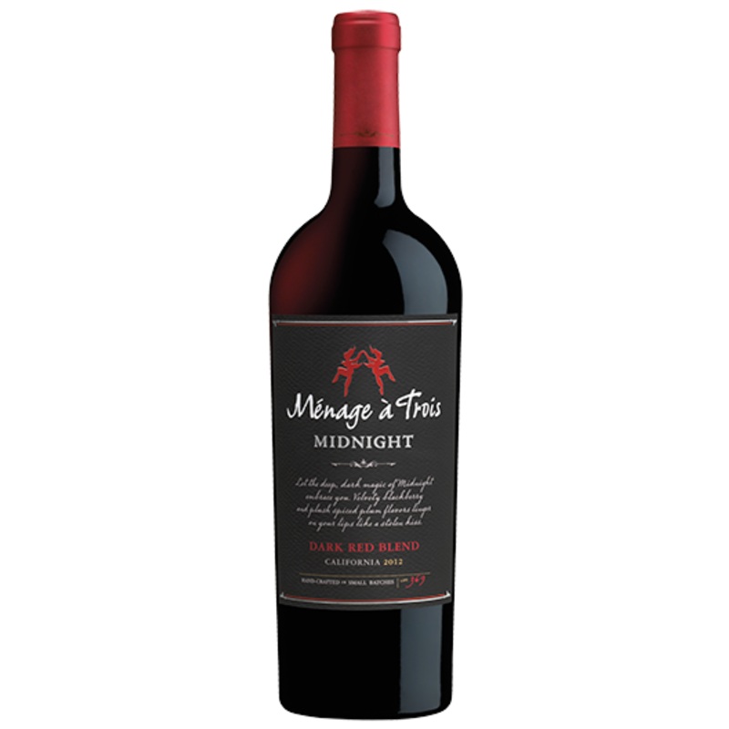 Menage A Trois Midnight Dark Red Blend