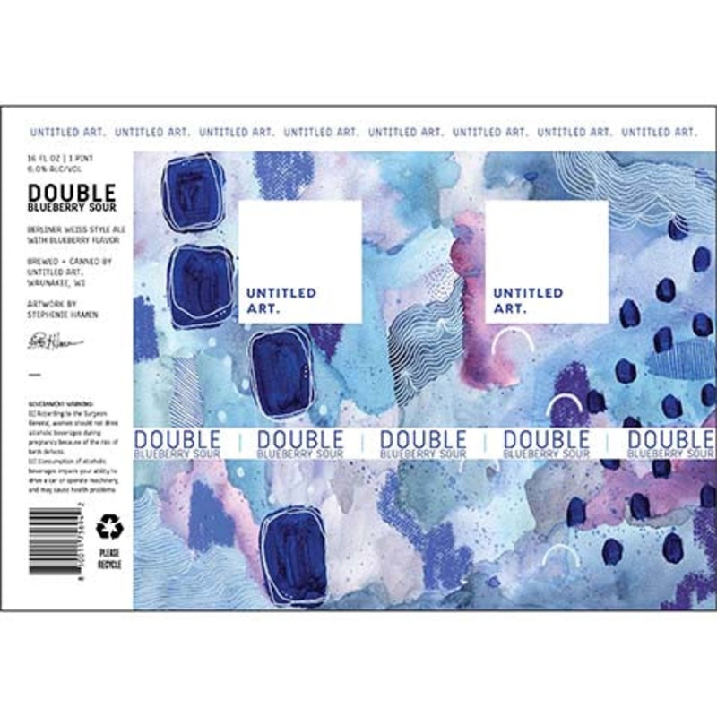 Untitled Art Double Blueberry Sour Ale 16OZ SINGLE CAN