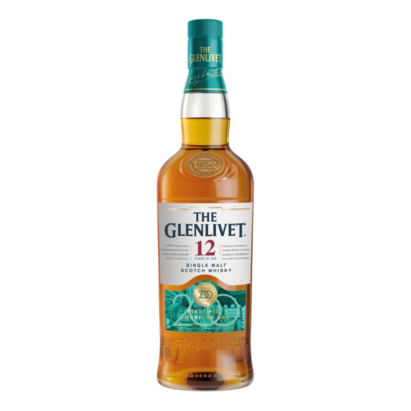 GLENLIVET 200TH ANNIVERSARY 12YR SINGLE MALT SCOTCH 700ML @ Emerald Hills [1055411] 700 ml