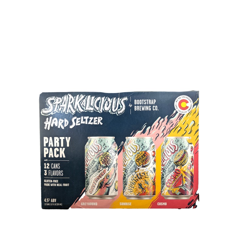 Bootstrap Sparkalicious Seltzer Variety 12 Pack Cans