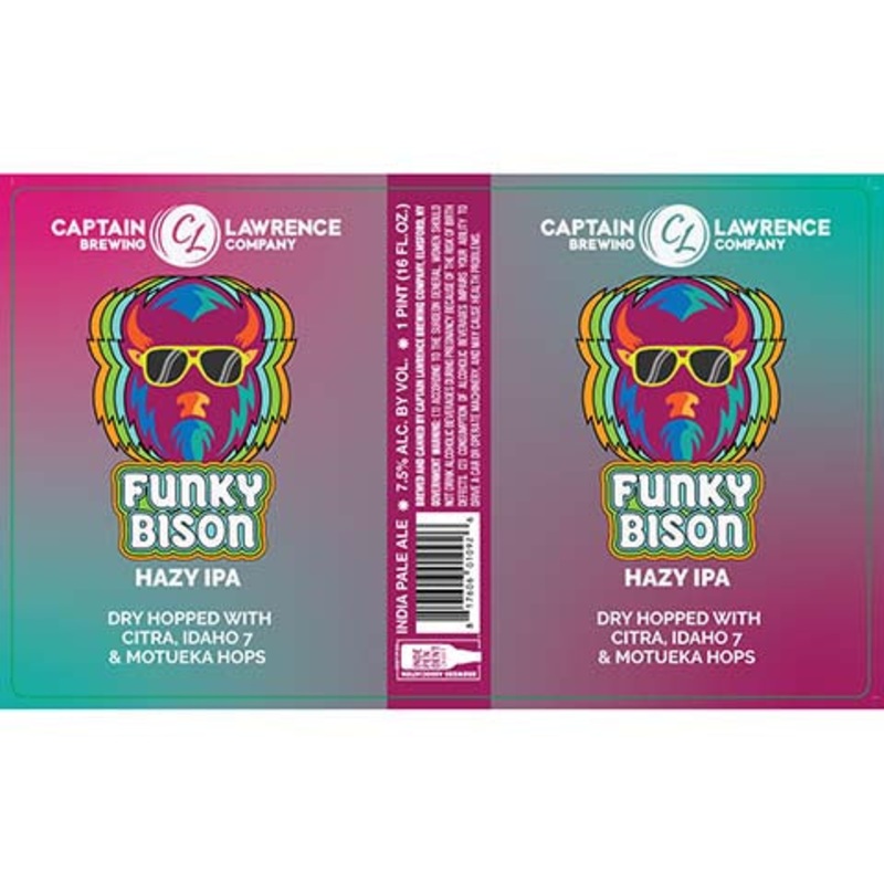 Captain Lawrence Funky Bison Hazy IPA 16OZ SINGLE CAN