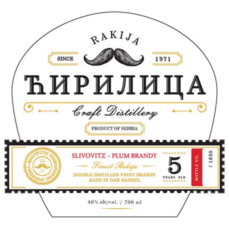 Destilerija Ranovac Cirilica 5 Years Old 700ML BTL