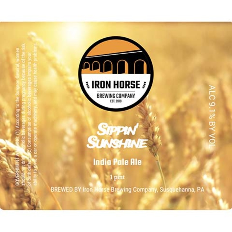 Iron Horse Sippin’ Sunshine IPA 16OZ SINGLE CAN