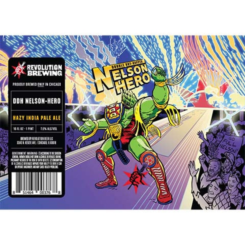 Revolution DDH Nelson Hero Hazy IPA 16OZ SINGLE CAN