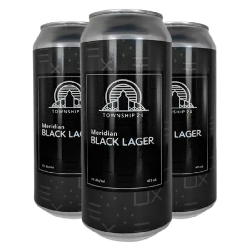 TOWNSHIP 24 MERIDIAN BLACK LAGER 473ML 4PK CAN @ Deerfoot City [1009780] 1892 ml
