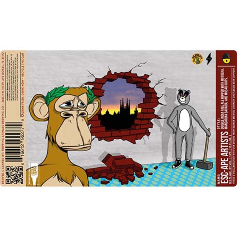 Tripping Animals Esc-Ape Artists DIPA 16OZ SINGLE CAN