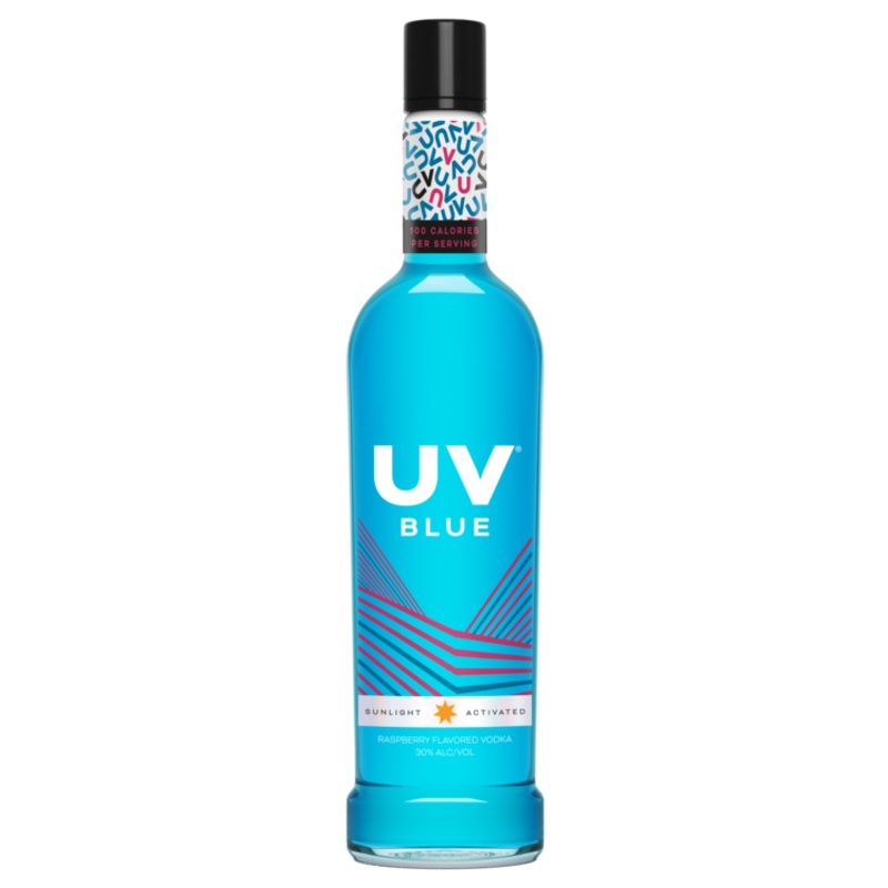 UV BLUE RASPBERRY FLAVORED VODKA 60 750ML 750ML