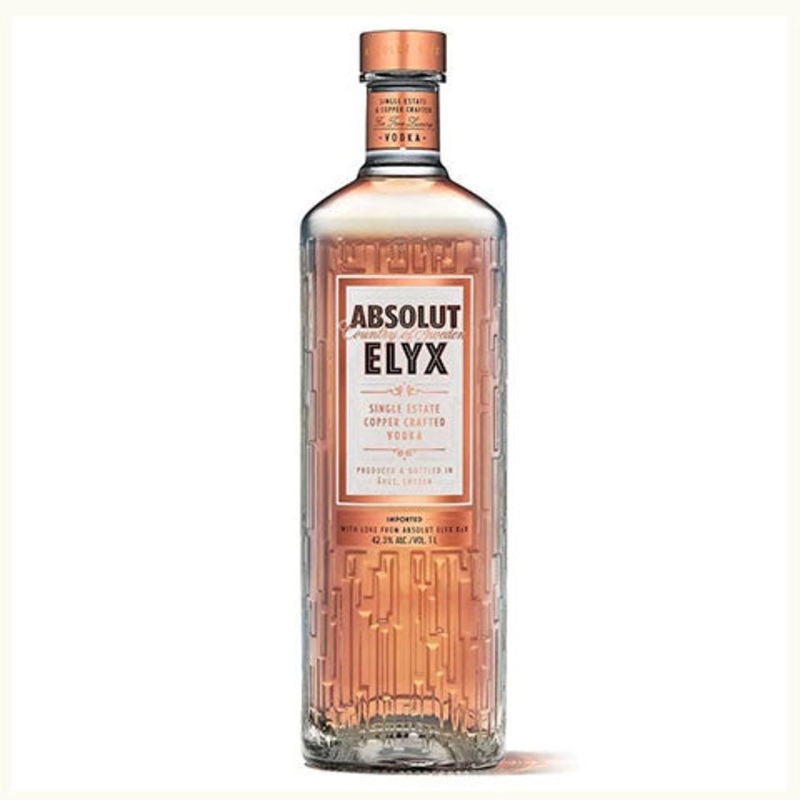 Absolut Elyx Single Estate Copper Crafted Vodka 1L BTL