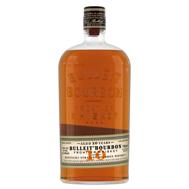 BULLEIT STRAIGHT BOURBON FRONTIER WHISKEY 10 YR 91.2 750ML 750ML