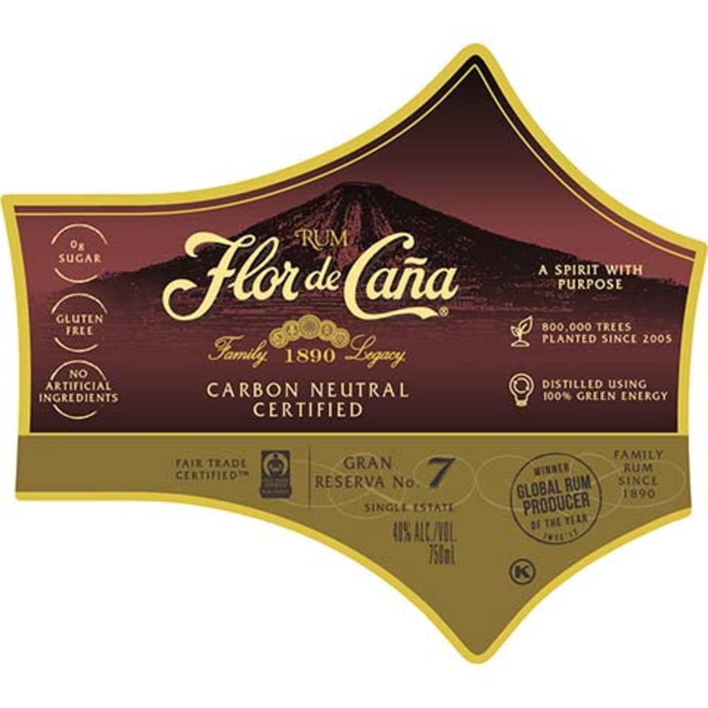 Flor de Cana Gran Reserva No. 7 Rum 750ML BTL