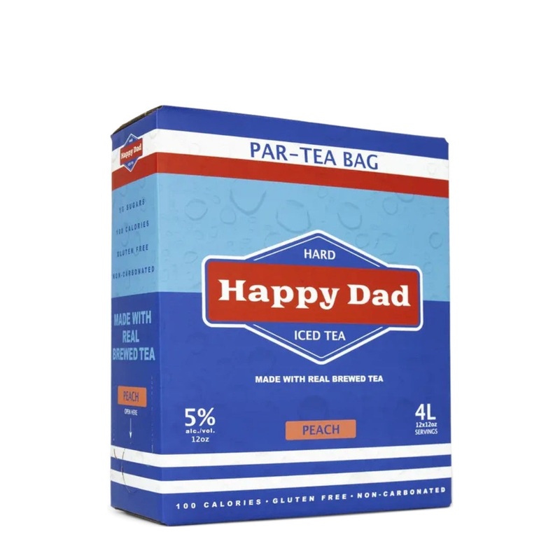 Happy Dad Hard Ice Tea Par-Tea Bag Peach 4 Liter
