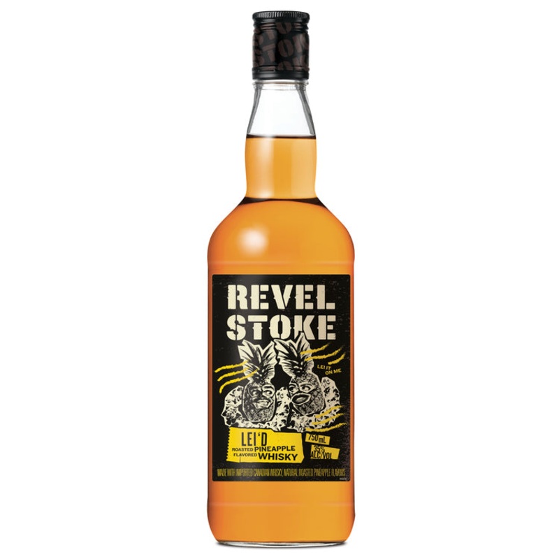 REVEL STOKE ROASTED PINEAPPLE FLAVORED WHISKEY LEI’D 70 750ML 750ML