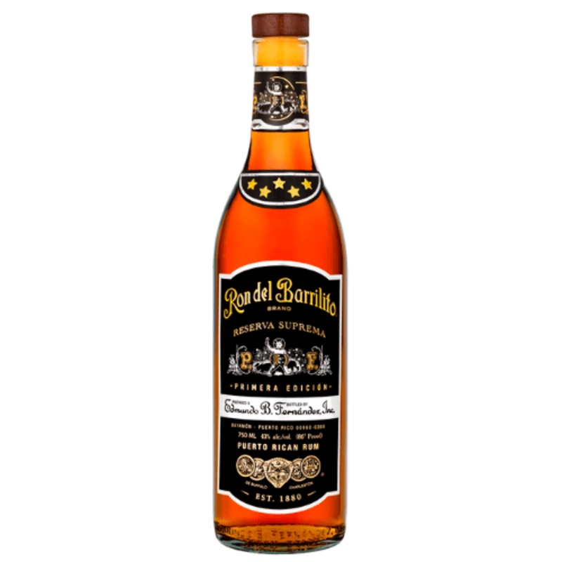 Ron Del Barrilito Five Stars Reserva Suprema Rum 750mL