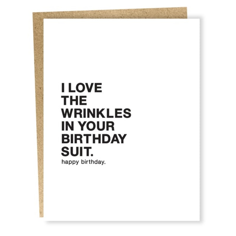 Sapling Press “Birthday Suit” Card
