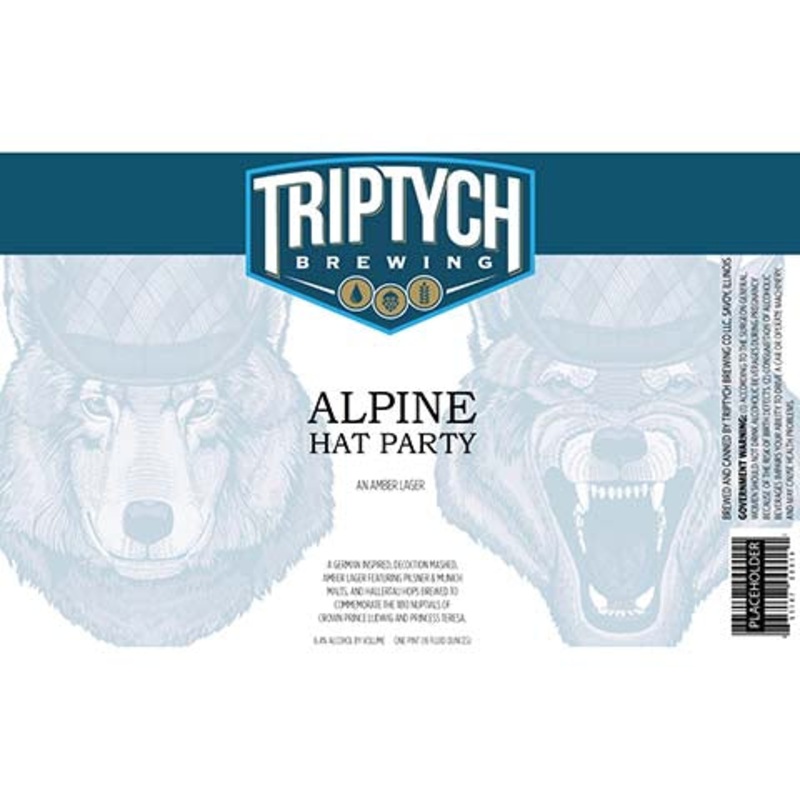 Triptych Alpine Hat Party Amber Lager 16OZ SINGLE CAN