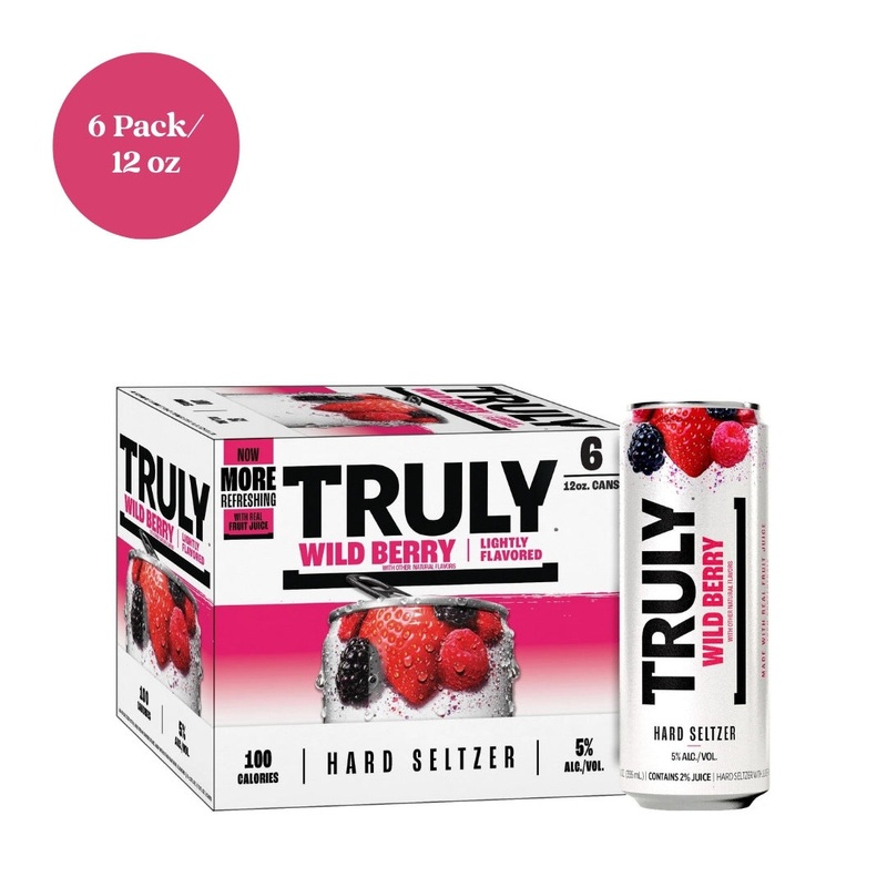 Truly Hard Seltzer Wild Berry 6pk 12 fl oz Cans