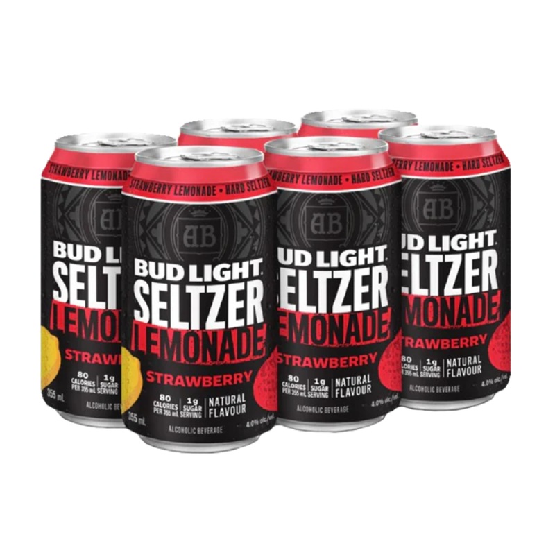 BUD LIGHT SELTZER LEMONADE STRAWBERRY 355ML 6PK CAN @ Signal Hill [1033872] 2130 ml