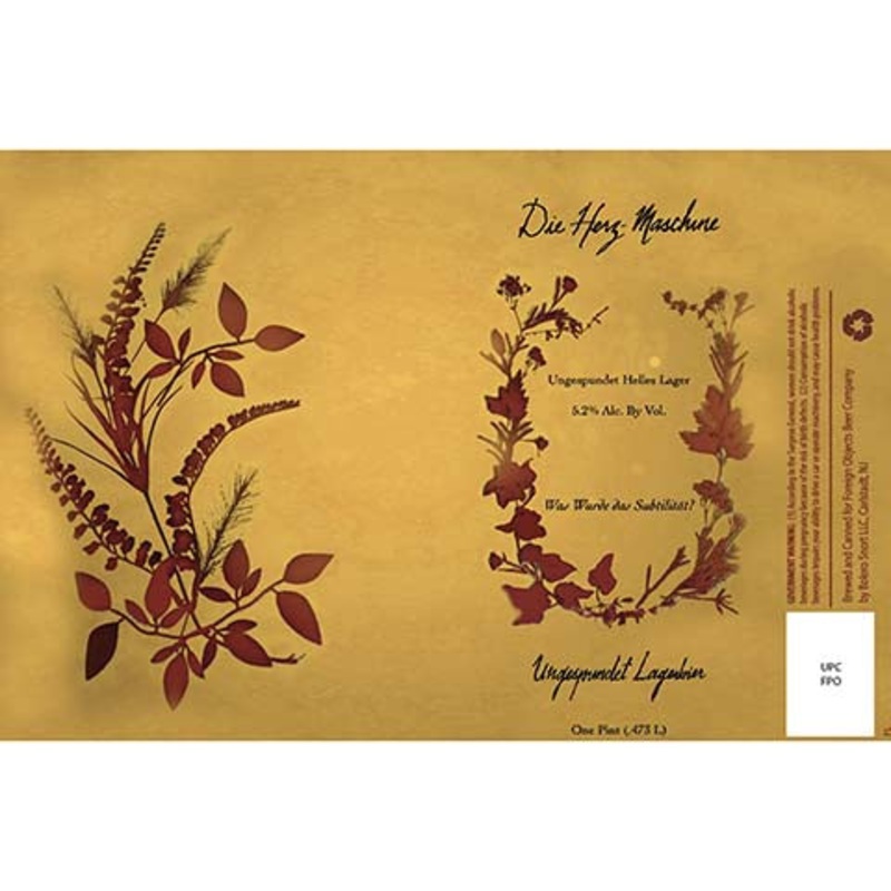 Foreign Objects Die Herz-Maschine Ungespundet Helles Lager 16OZ SINGLE CAN