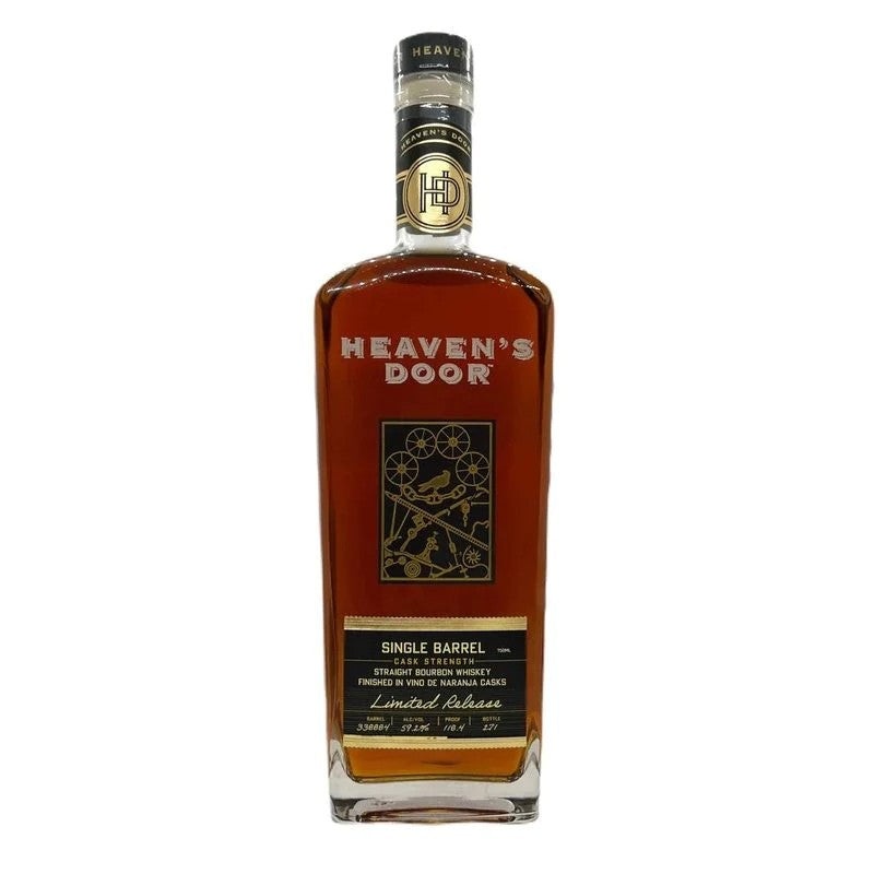 Heaven’s Door Single Barrel Cask Strength Vino de Naranja Casks Finish Straight Bourbon Whiskey 750ML BTL