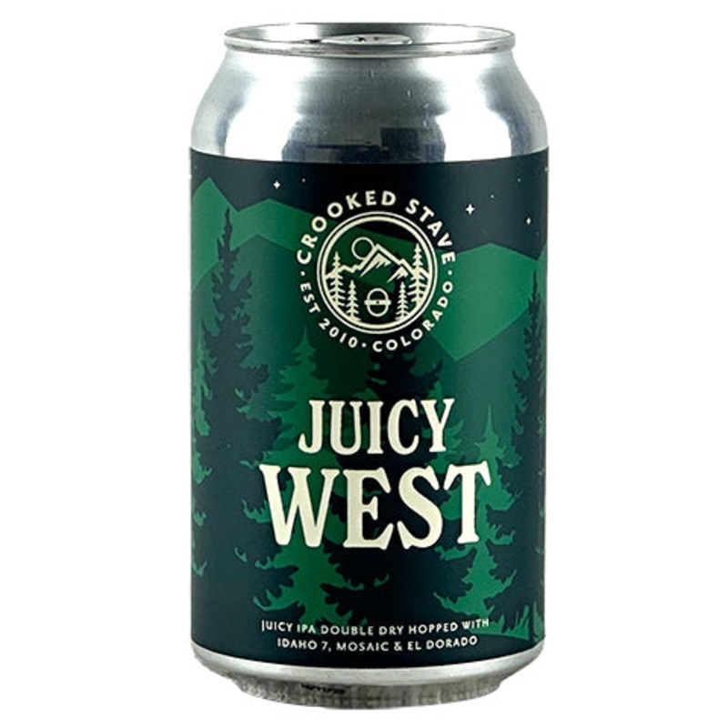 Crooked Stave Juicy West New West Coast Style IPA 12OZ SINGLE CAN