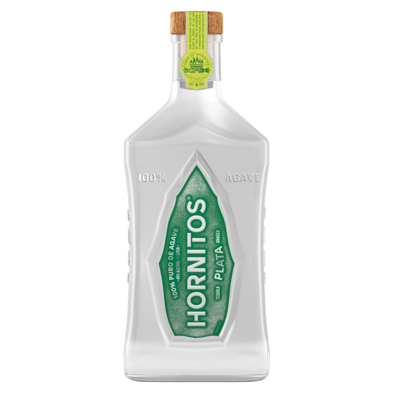 HORNITOS TEQUILA PLATA 80 W/ 2 SHOT GLASSES 750ML 750ML