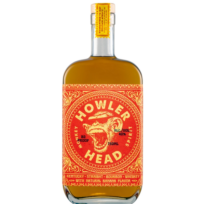 HOWLER HEAD BANANA FLAVORED WHISKEY MONKEY SPIRIT 80 750ML 750ML