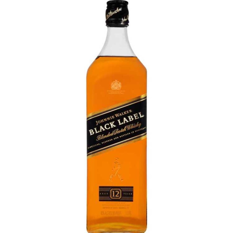 JOHNNIE WALKER BLENDED SCOTCH BLACK LABEL 12 YR 80 750ML 750ML