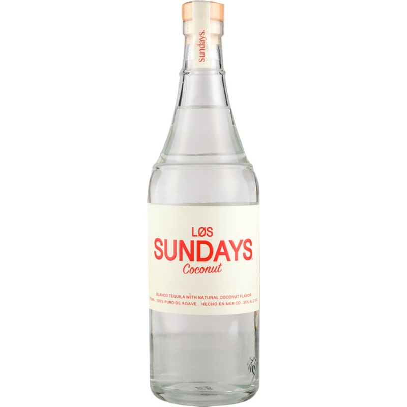 LOS SUNDAYS COCONUT FLAVORED TEQUILA BLANCO 70 750ML 750ML