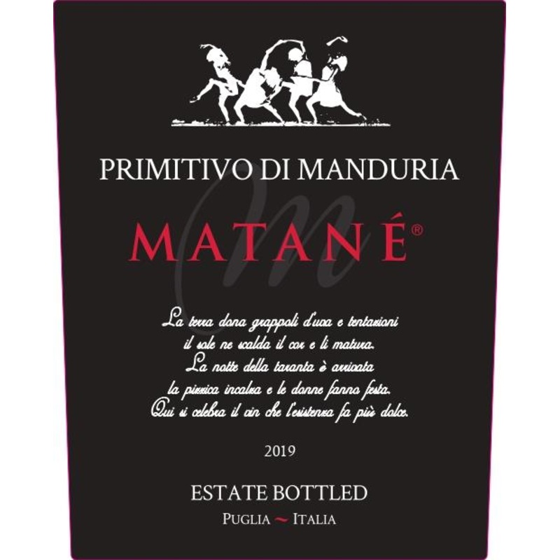 MATANE PRIMITIVO DI MANDURIA 2019 750 mL