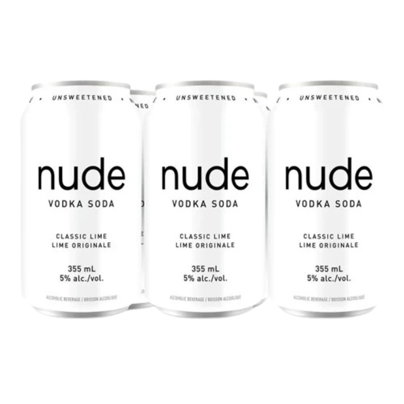 NUDE VODKA SODA LIME 355ML 6PK CAN @ Southgate [1007489] 2130 ml